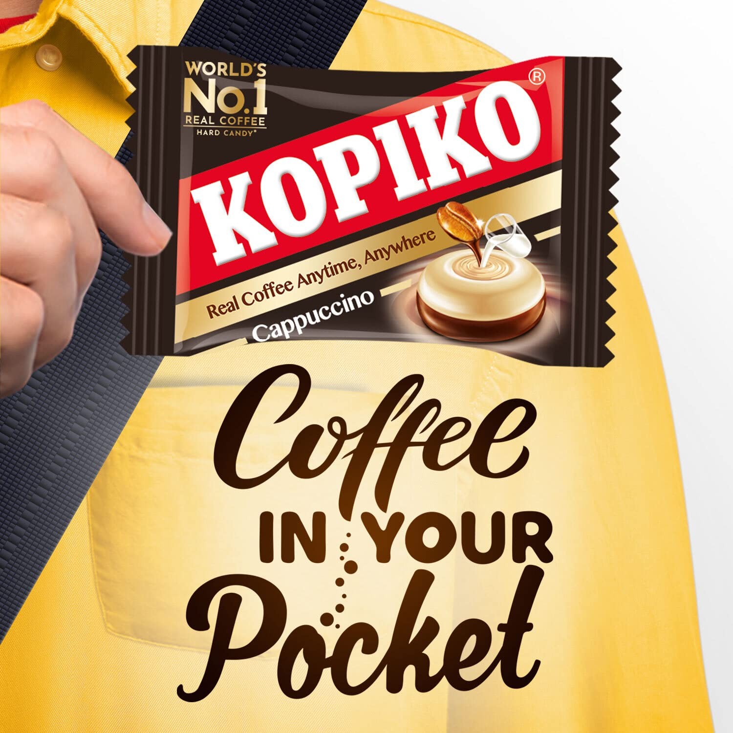 Kopiko Cappuccino Candy – Bold-Tasty Hard 4.23 Ounce (Pack of 2), Brown