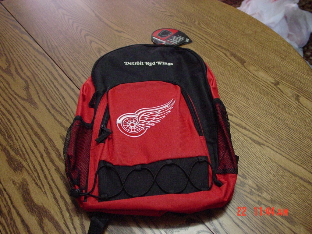 NWT Detroit Red Wings Backpack by NHL
