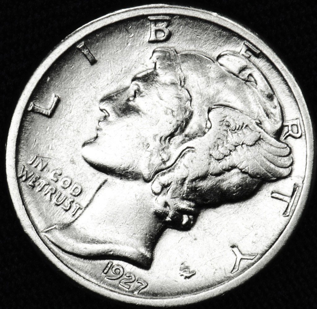 1927 Mercury Head Dime | High Grade Vintage Philadelphia Silver US Coin | Inv A