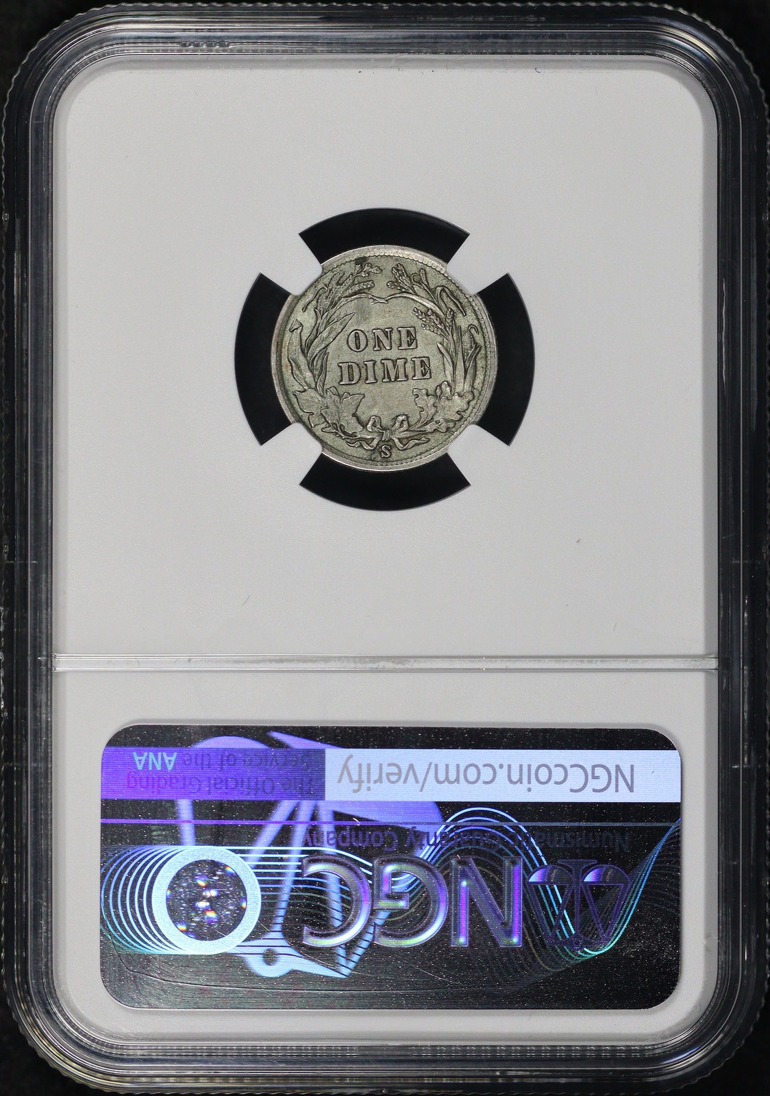 1900-S Barber Dime NGC AU Details Cleaned