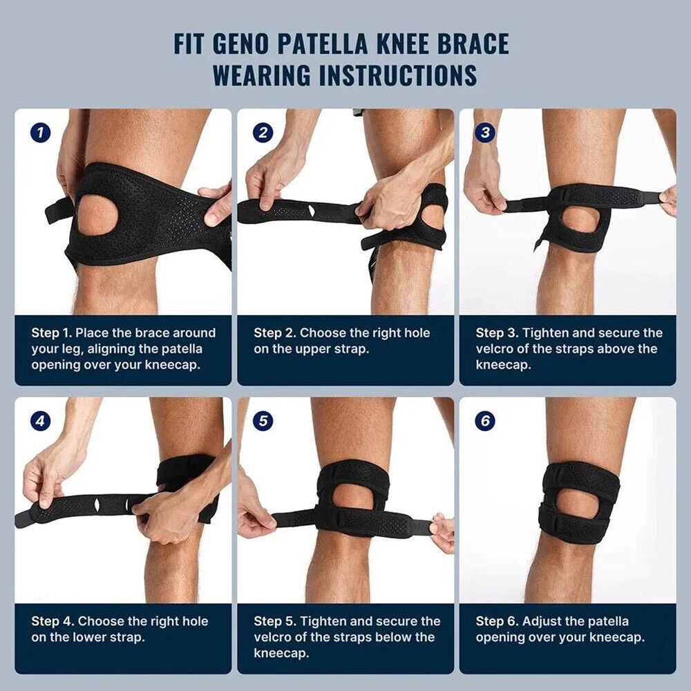 Knee Brace Support Adjustable Neoprene Patella Stabilizing Compression Straps US