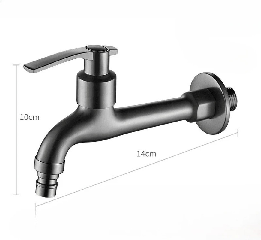 Balcony Mop Pool Faucet Copper Washing Machine Tap Wall Mounted Single Cooling B