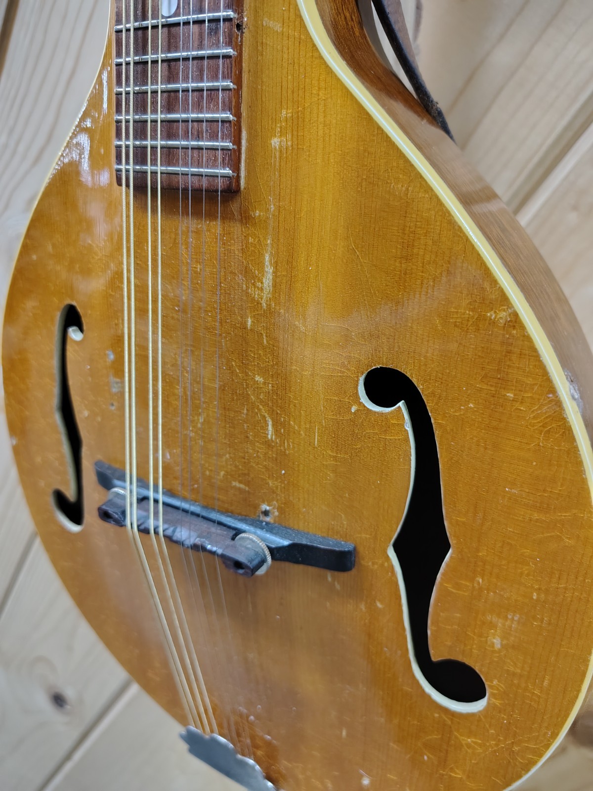 Gibson A Style Mandolin 8-String Natural Brown Adjustable Bridge