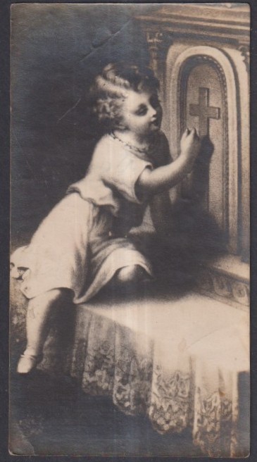 Holy card antique del Niño Jesus santino image pieuses estampa