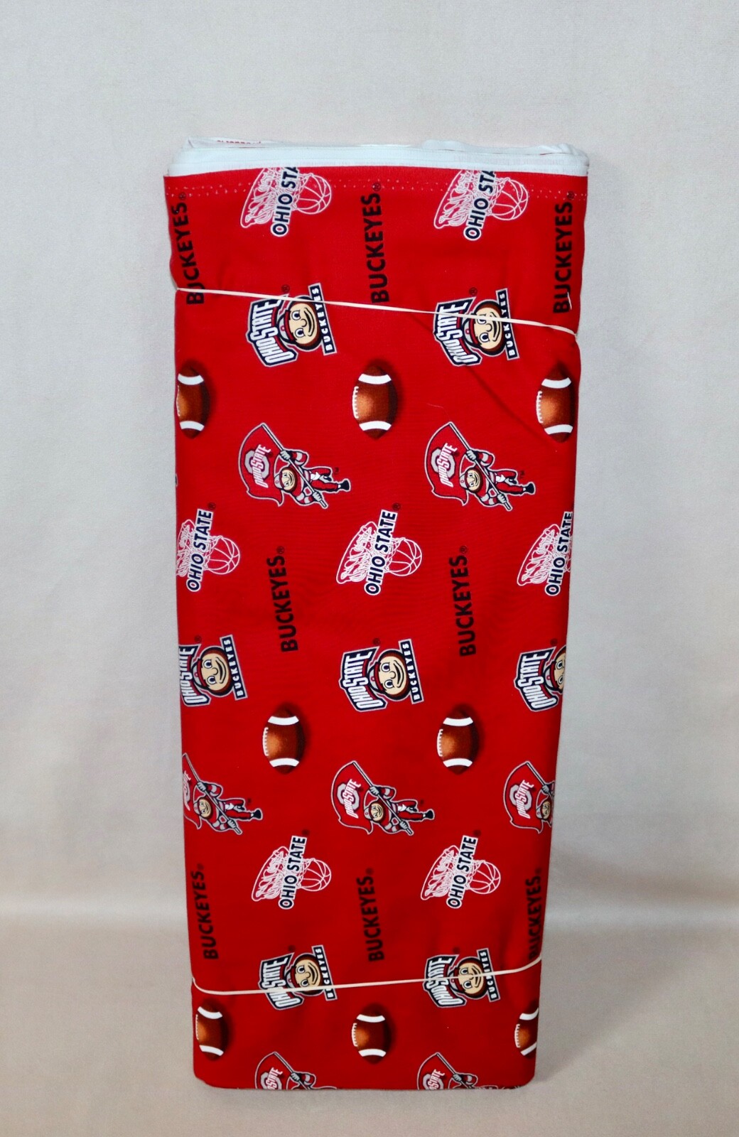 Ohio State Buckeyes ~ Logo Pattern College Cotton Fabric 1/4 Yard 9” X 44”