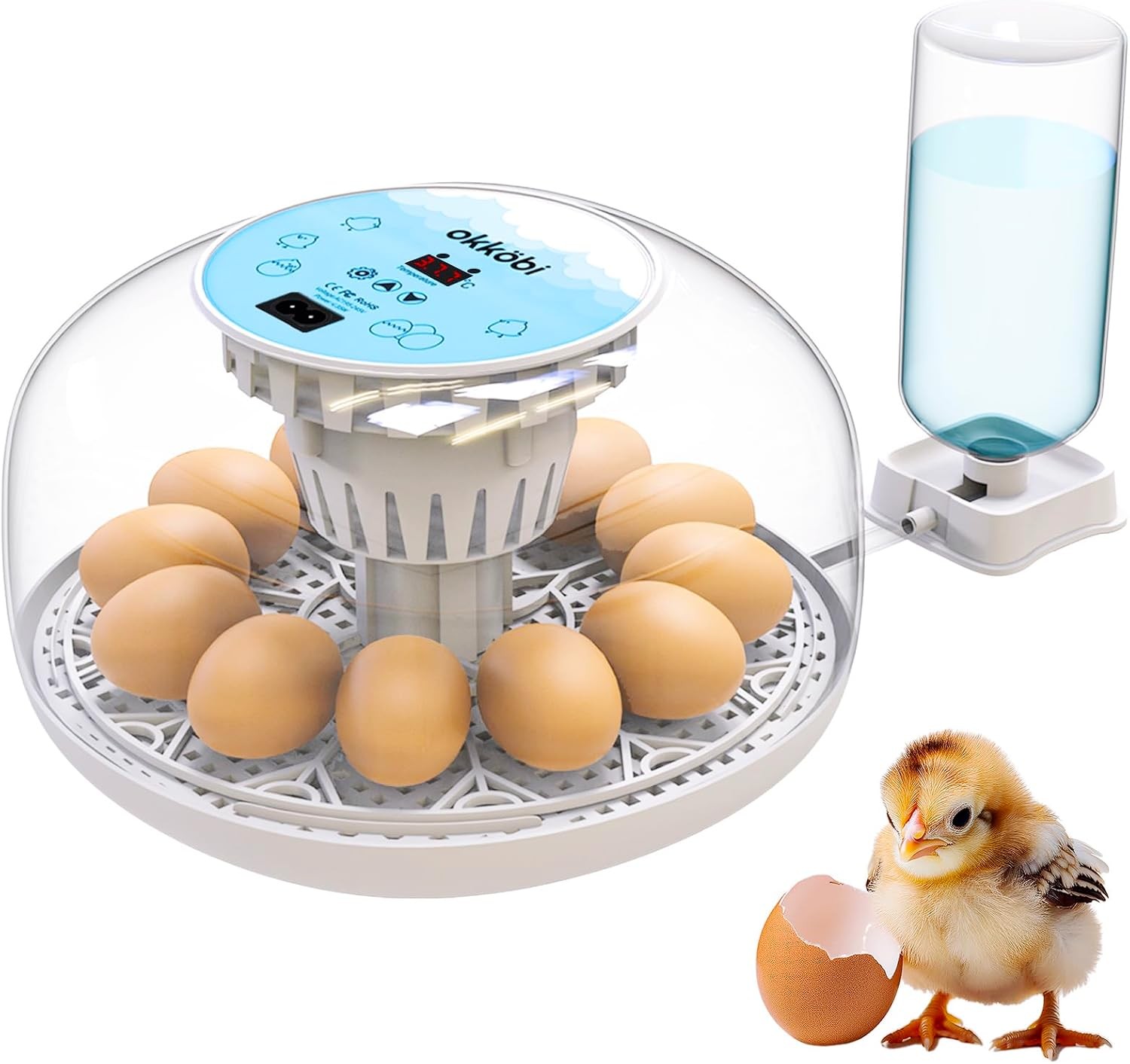 M12 Incubators for Hatching Eggs - Egg Incubator with Automatic Turner and Humid
