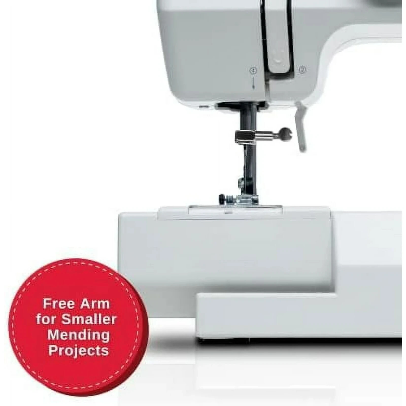 SINGER M1000 SEWING MACHINE + ACCESSORIES, WHITE *DISTRESSED PKG