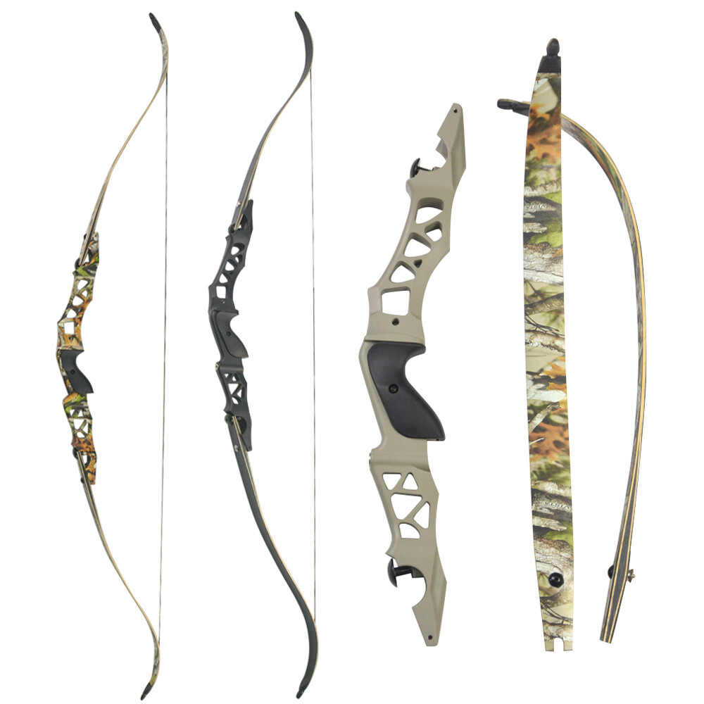 ILF Recurve Bow 30-60Ibs 64" Takedown RH Aluminium Riser Archery Hunting Target