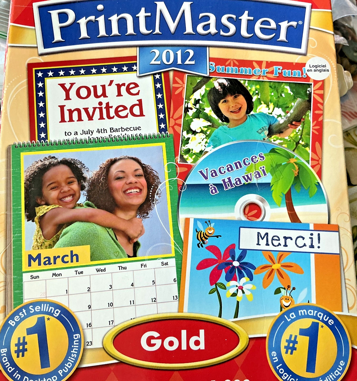 Brøderbund PrintMaster Gold 2012 1800 Templates 87,000 Images Windows XP Vista 7