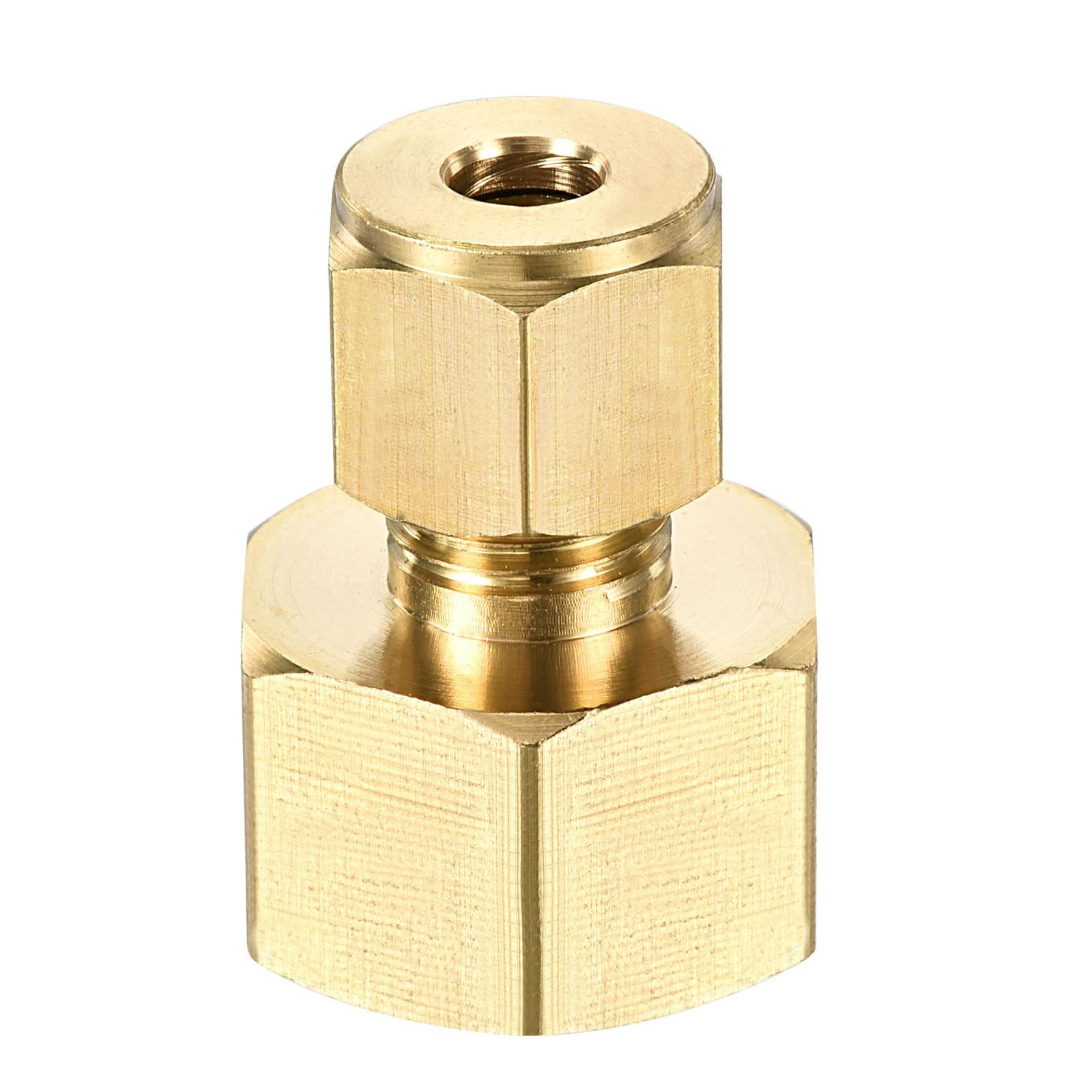 Brass Compression Tube Fitting G1/2 Female Thread x 6mm Tube OD