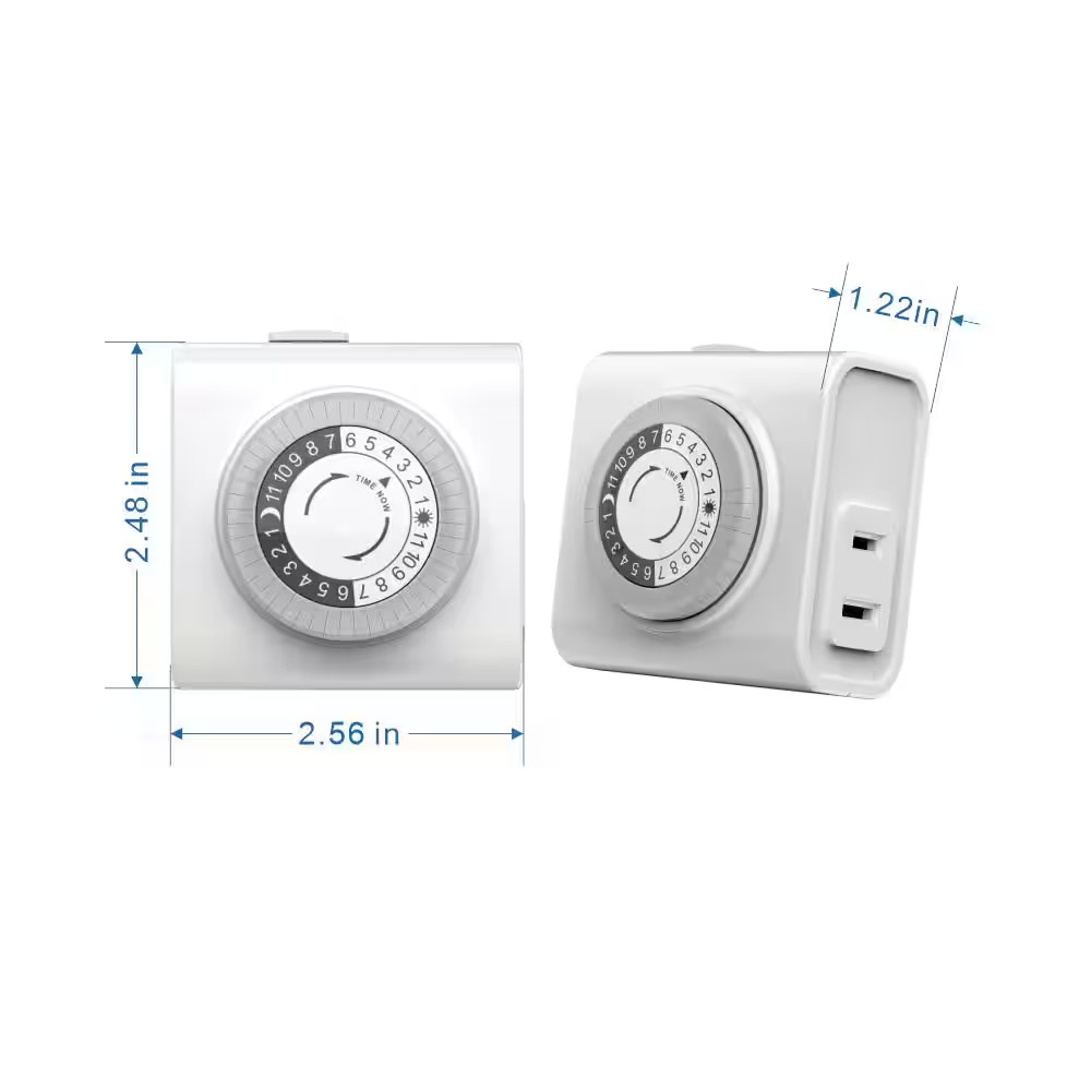 24-Hour Indoor Plug-In Basic Mechanical Timer