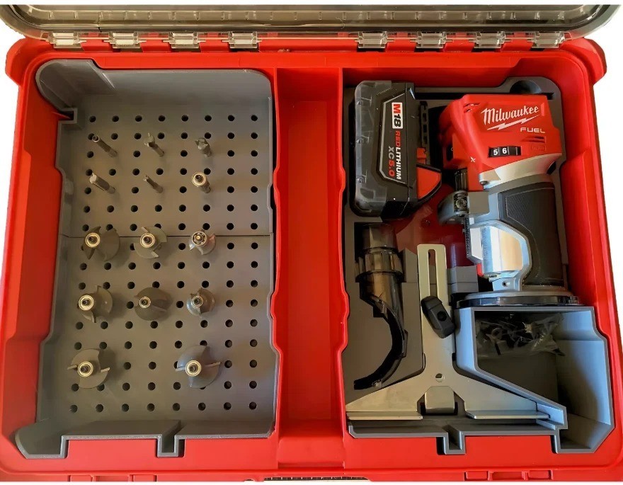 M18 Router Insert ONLY for Milwaukee Packout 11-Compartment Organiser 48-22-8430