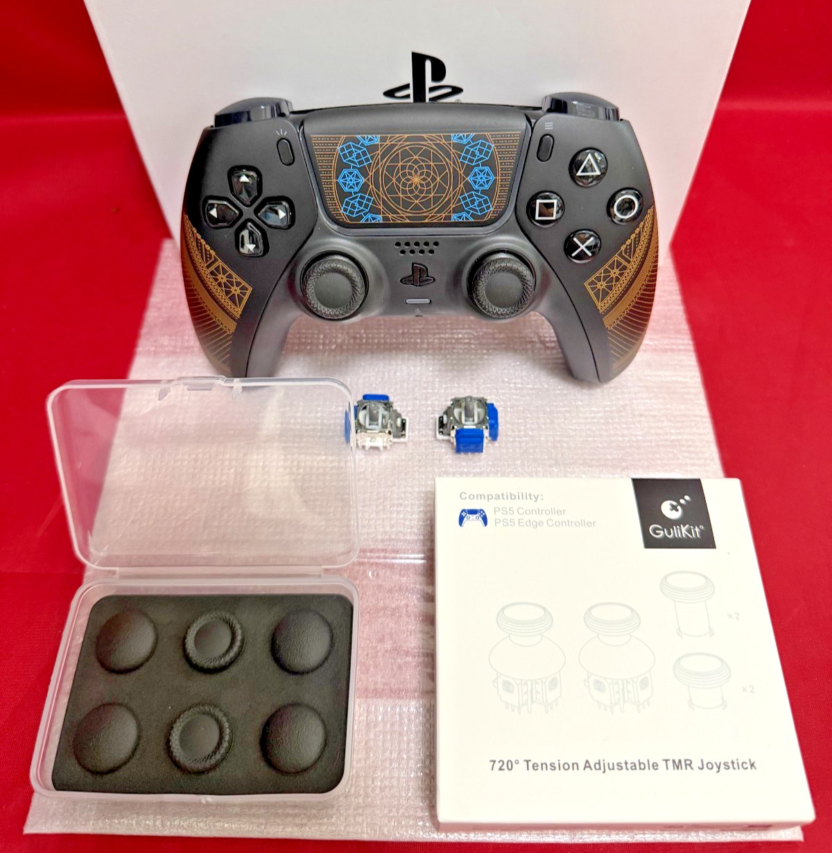 Sony PS5 Dualsense Controller Final Fantasy XVI Limited Edt W/TMR Stick Upgrades