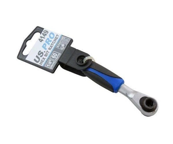1/4" Hex Bit Driver Hand Ratchet Micro Fine 60 Teeth 4149