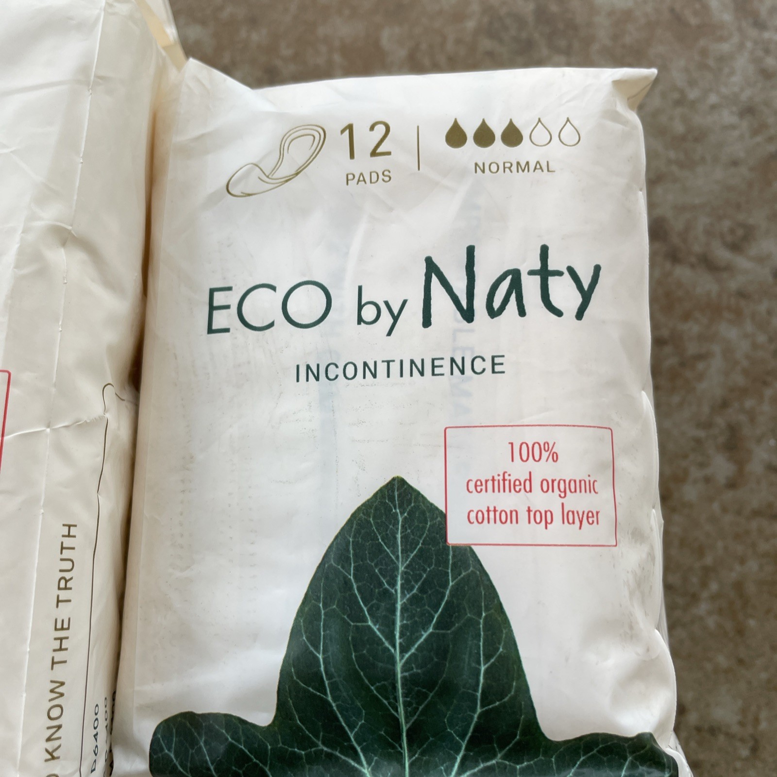2 New Eco By Naty 12Pads (22total) Normal Compostable And Plant Based Materials