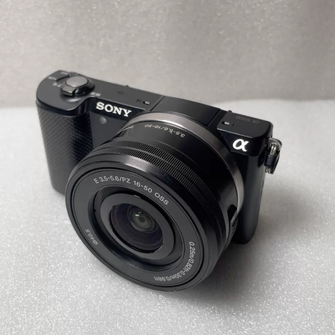 Sony Alpha a5000 Mirrorless Digital Camera 16-50mm Lens Black Complete Kit