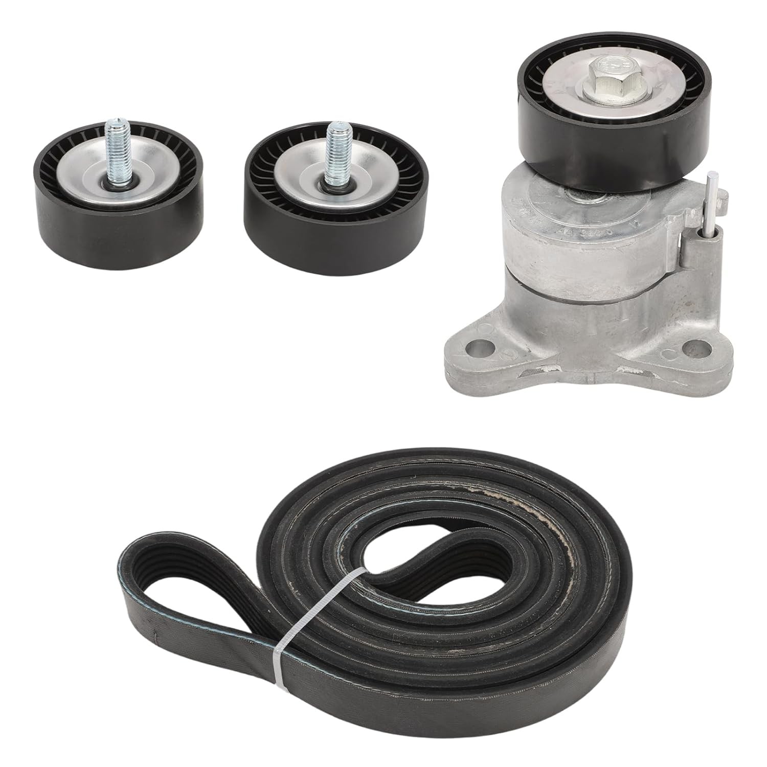 90K-39053 Belt Tensioner with Pulley Kit Set, Fits 2008-2017 Journey Black