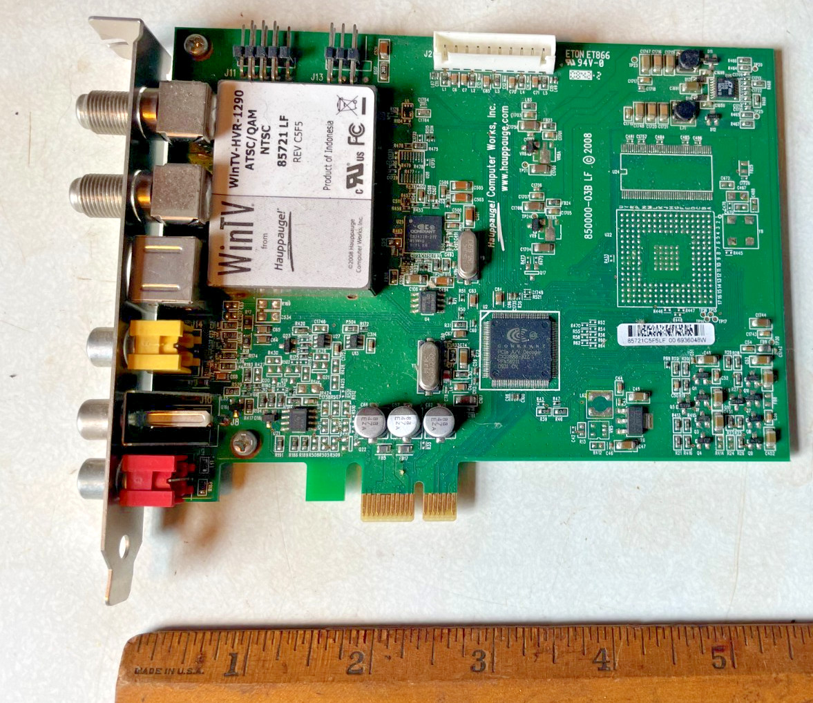 Vintage Hauppauge Computer Works WinTV HVR-1290 Video TV Tuner Board, 5189-4605