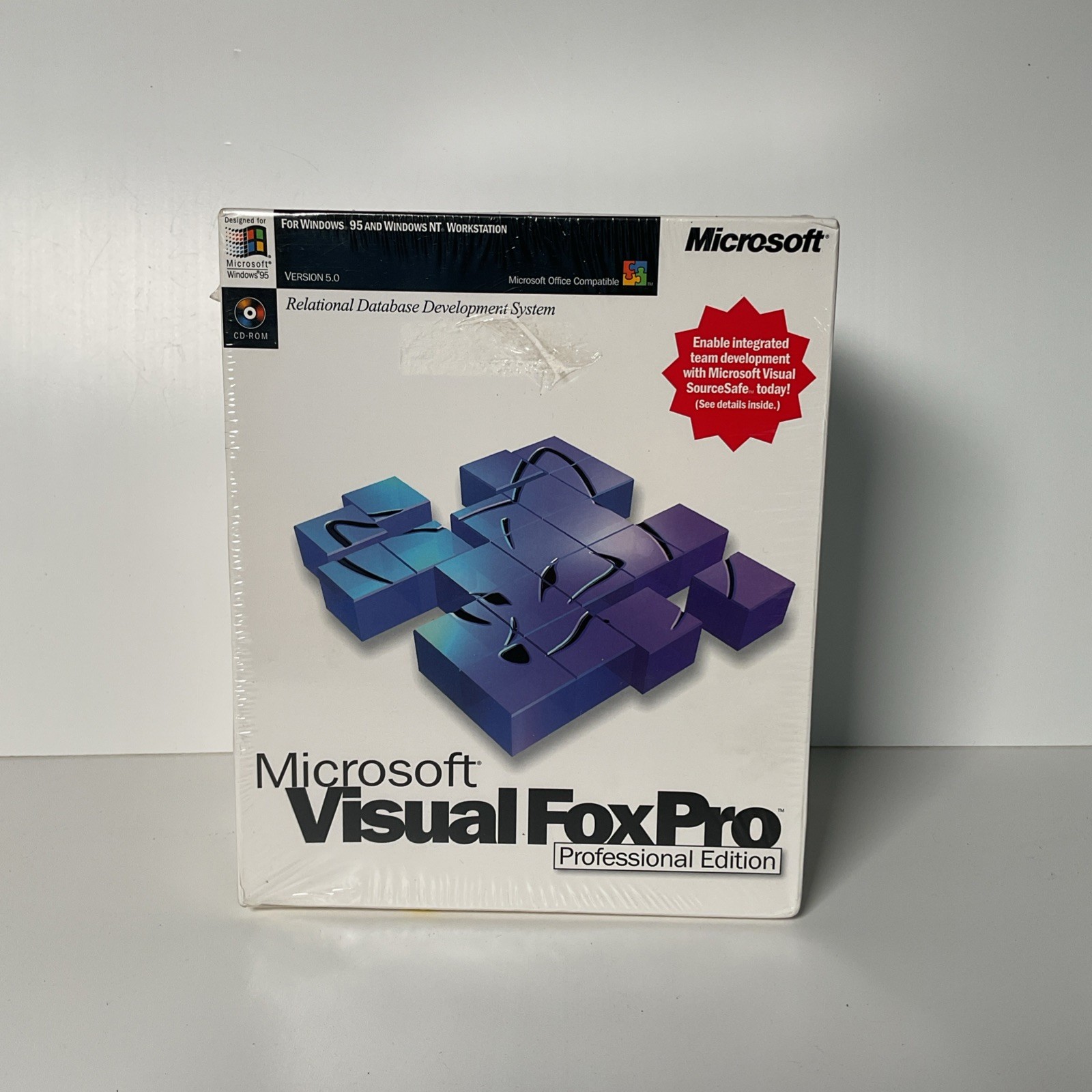 Vintage Microsoft Visual Fox Pro Professional Edition Version 5.0 Factory Sealed