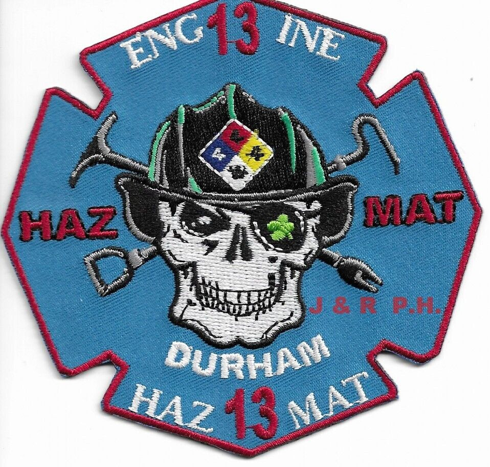 Durham  Engine - 13 / HAZMAT - 13, North Carolina (4" x 4") fire patch