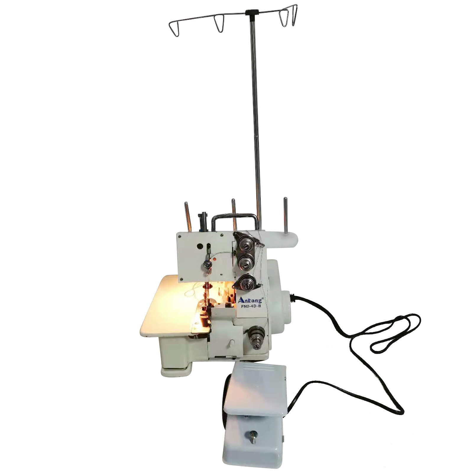 Professional 4 Thread Serger Overlock Sewing Machine 4-Line w/ Foot Controller