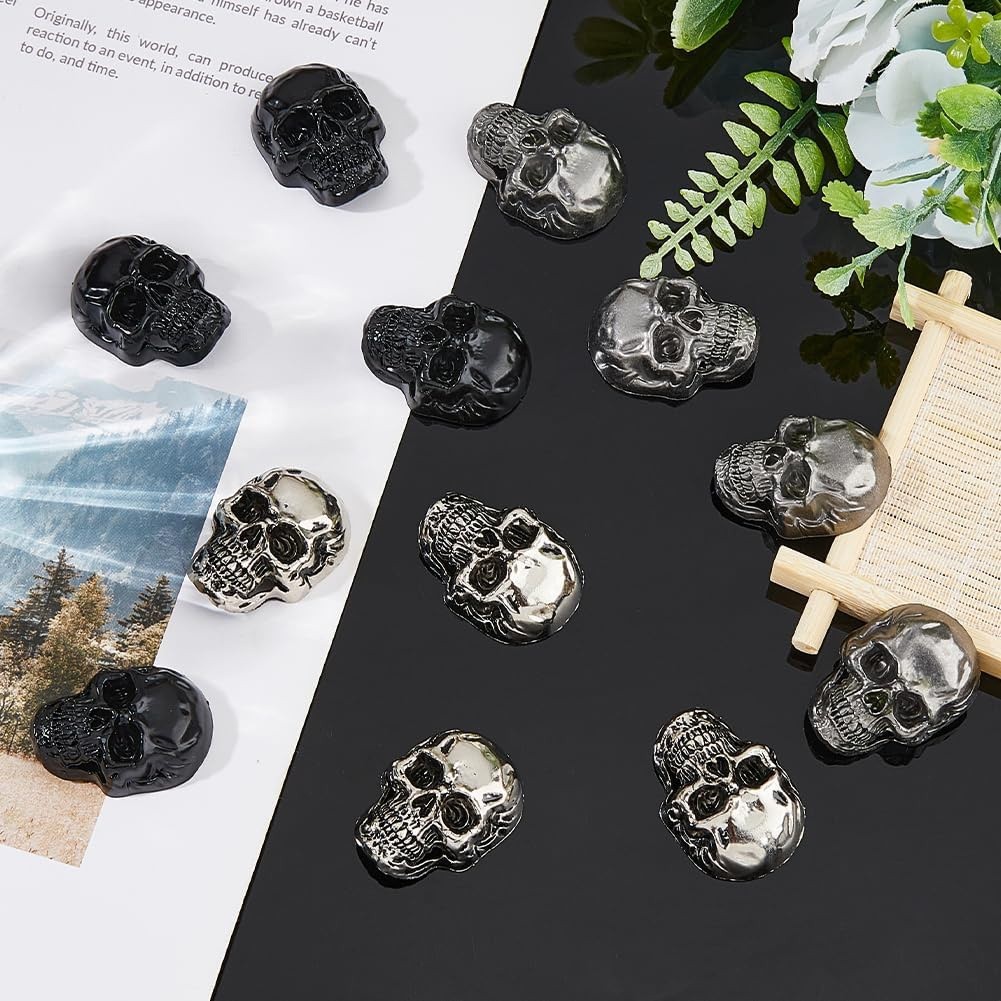 12pcs 3Colors Alloy Skull Stud Rivet Skull Conchos Screw Back Leather6817