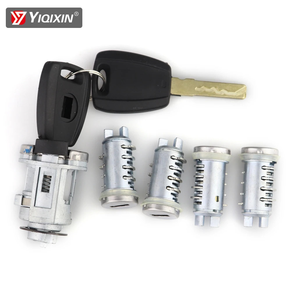 Ignition Lock Cylinder + Trunk Lock Set w/ Keys for Fiat Ducato Doblo Panda