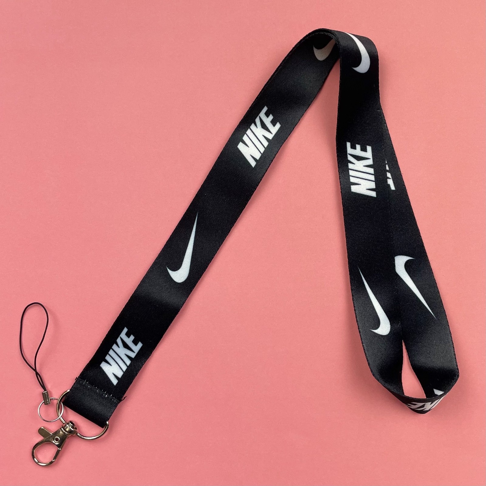 (2) BLACK NIKE LANYARDS RED BRAND NEW FREE SHIPPING