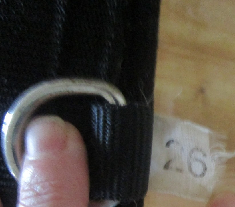 26" BLACK NEOPRENE WESTERN CINCH WITH REMOVABLE BACKING