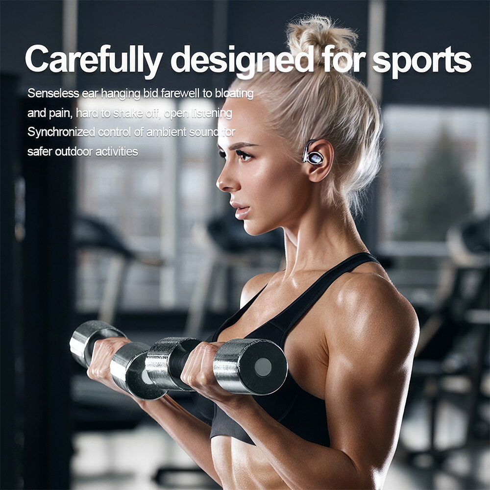 Mpow OWS Open Ear Bluetooth Earbuds Wearing Wireless Earbuds w/ Earhooks and Mic