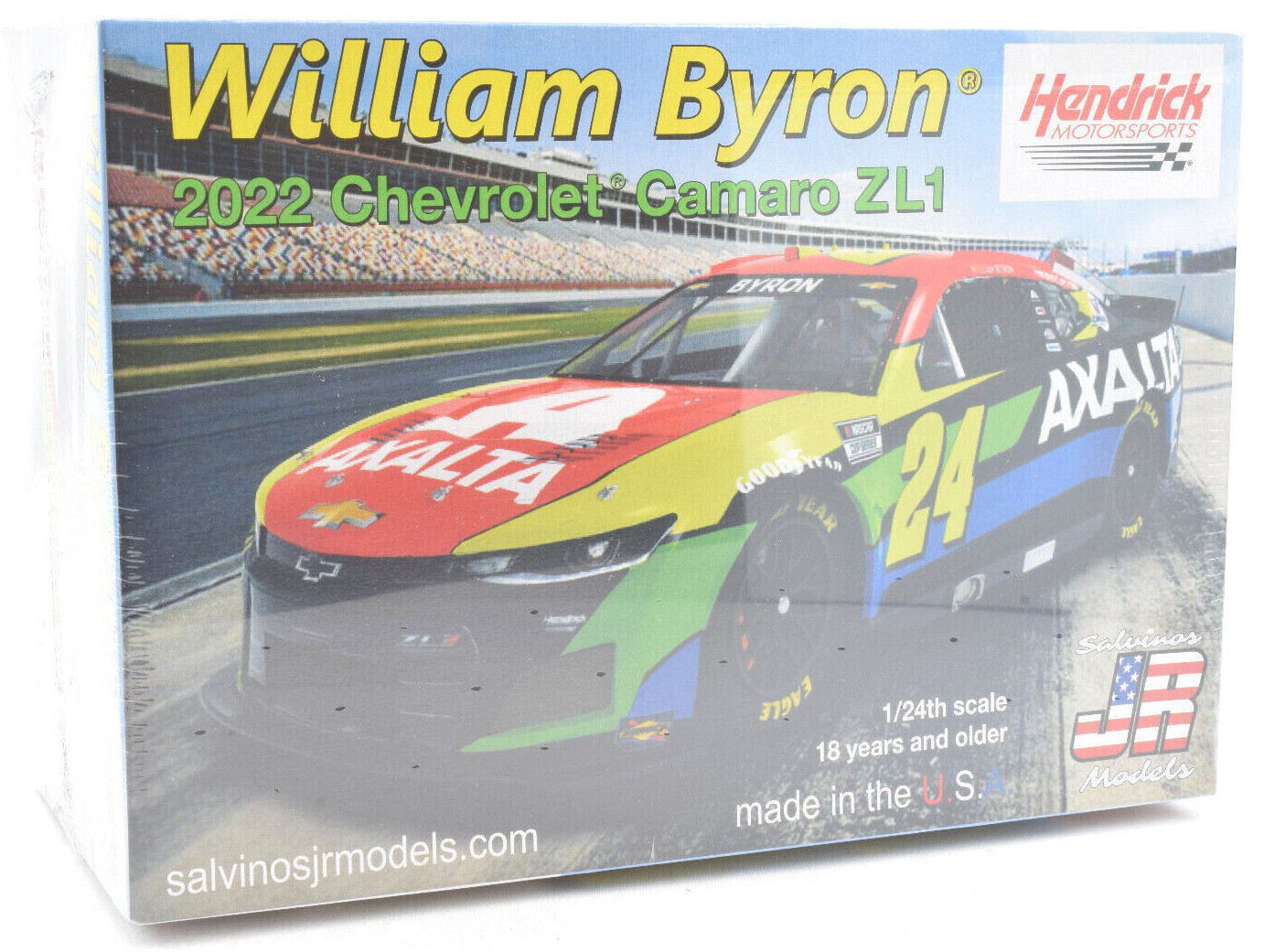 Salvino JR Models "Axalta" William Byron 2022 Camaro ZL1 Nascar 1/24 Car Kit