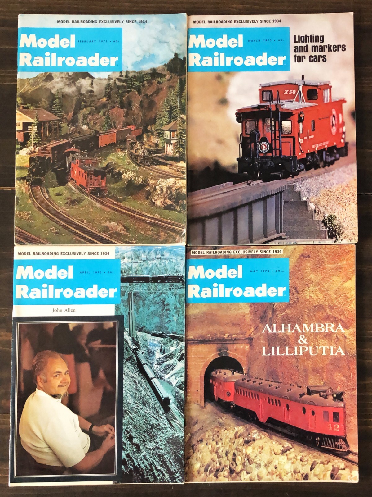 Model Railroader Magazine - 1973, 10 Issues Lot