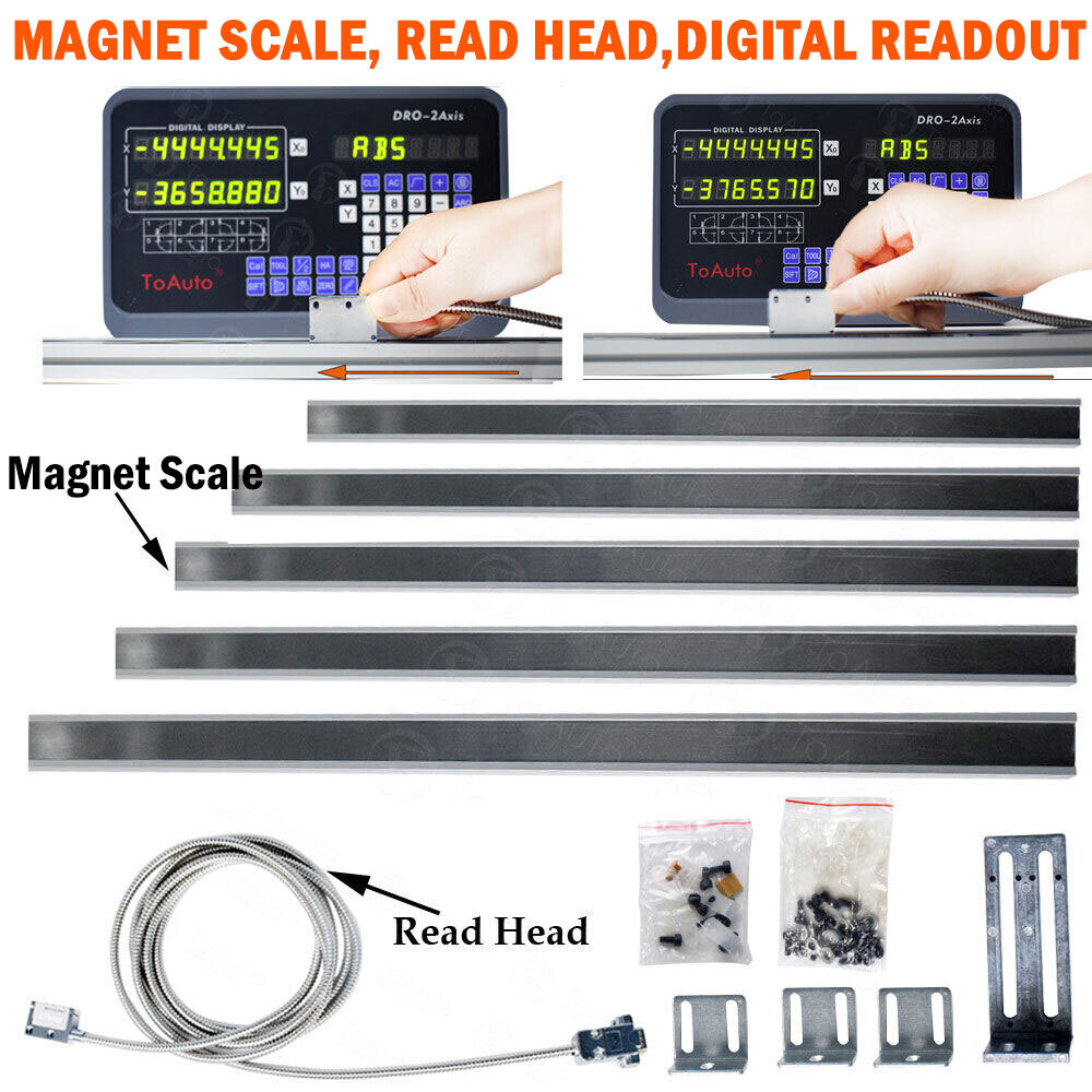 TOAUTO 1um Magnet Linear Scale Digital Readout DRO Sensor 100mm-6000mm CNC Mill