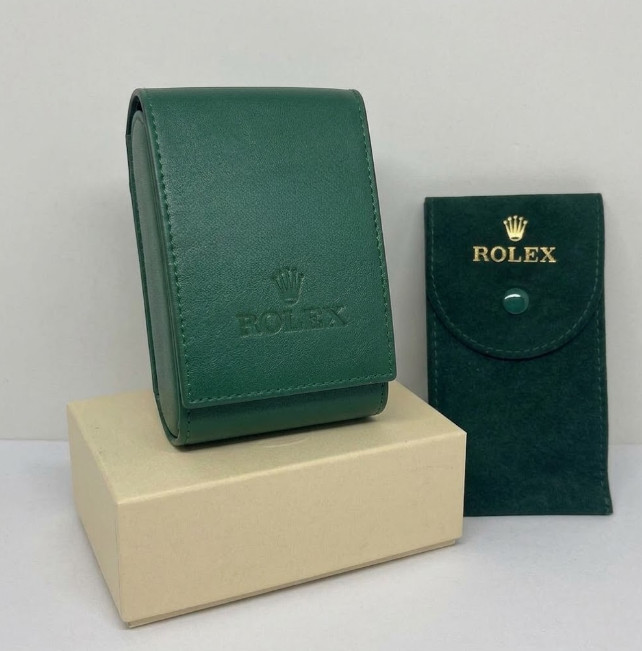 Luxury Rolex Leather Watch Premium Case Service Center Premium Travel Pouch NIB