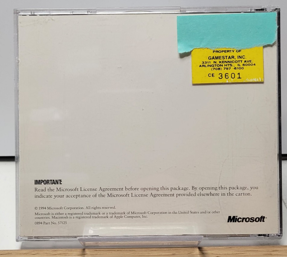 Microsoft Office 4.2.1a Standard for Macintosh Mac OS Classic