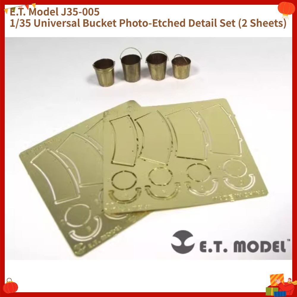 E.T. Model J35-005 1/35 Universal Bucket Photo-Etched Detail Set (2 Sheets)