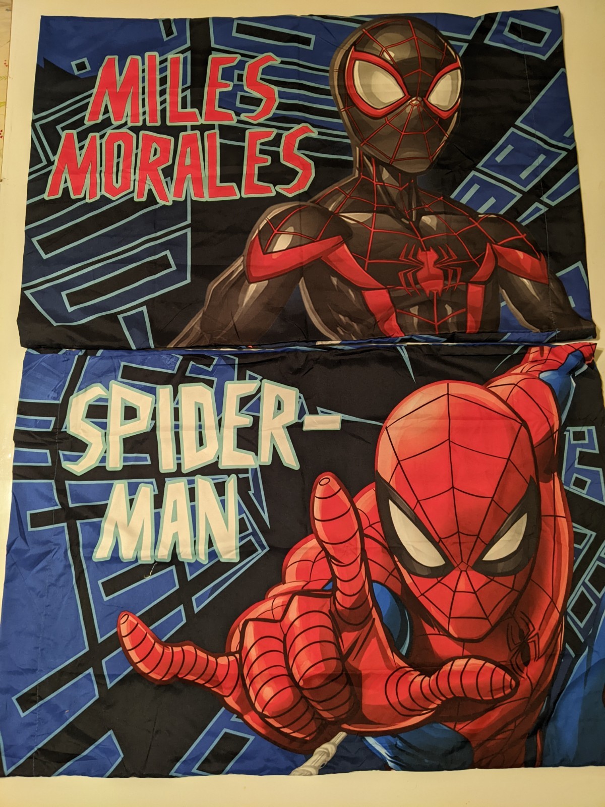 Marvel Spider-Man Miles Morales Pillowcases Set of 2 Jay Franco Black Blue