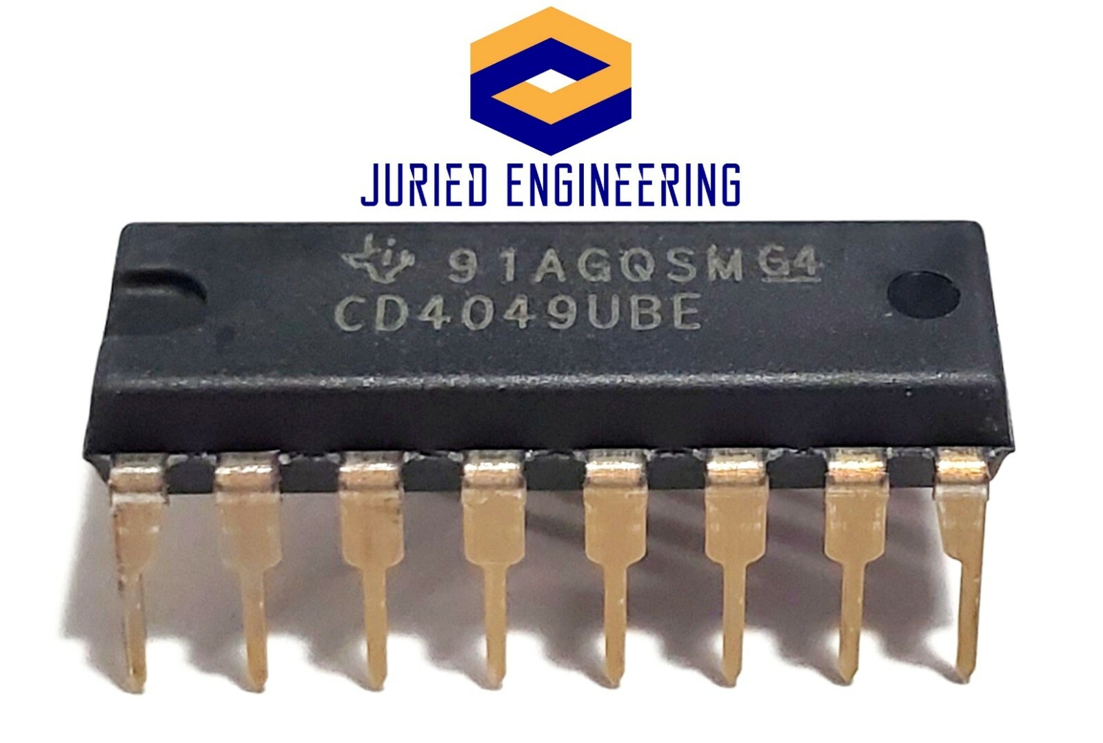 10PCS CD4049UBE CD4049 CMOS HEX Buffer/Converters - New IC