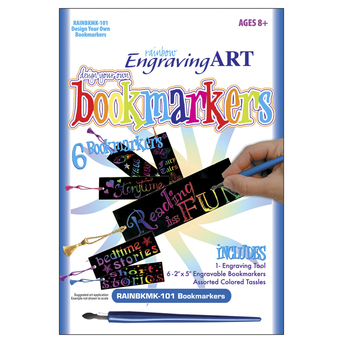 Rainbow Foil Engraving Art Bookmarks-