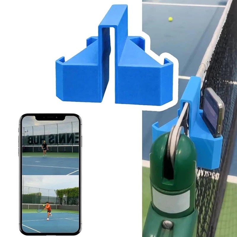 Tennis Camera Mount,Secure Phone & Action Camera Holder with Clip for Net&Fence