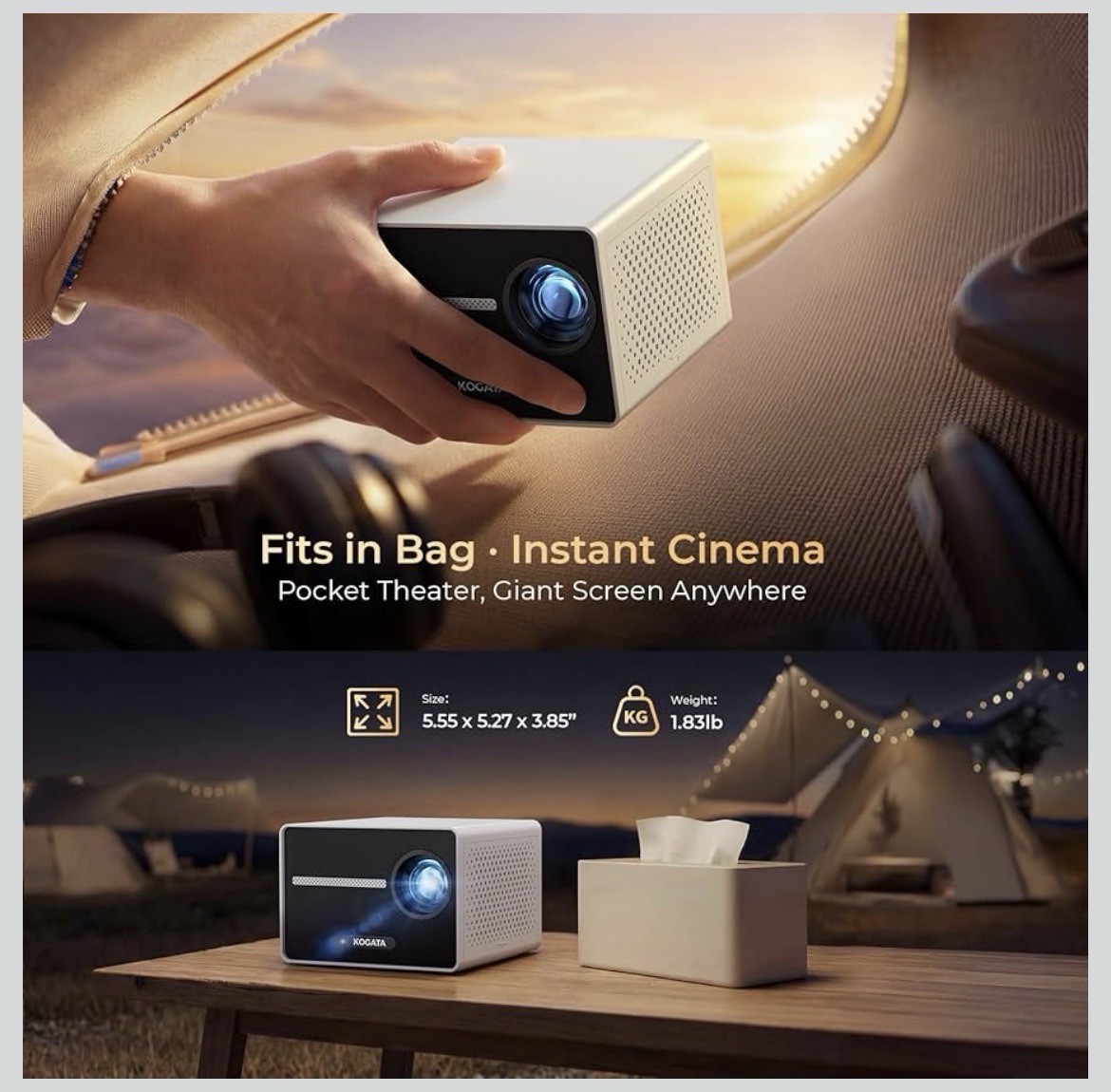 Kogata YG291 Netflix Licensed Smart Projector
