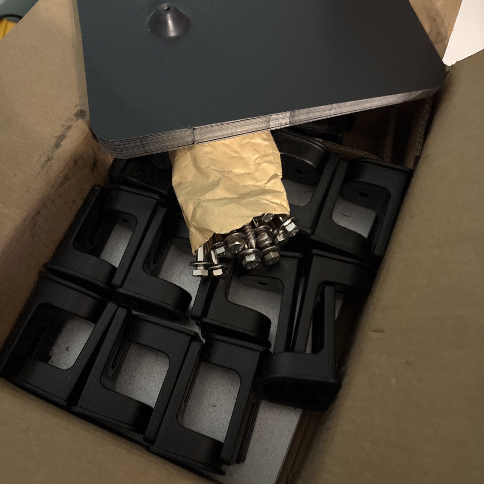 Pegasus Solar Open Slot L-Foot, Flashing, Comp Mount, Black, PSCR-UBB0 (QTY 24)