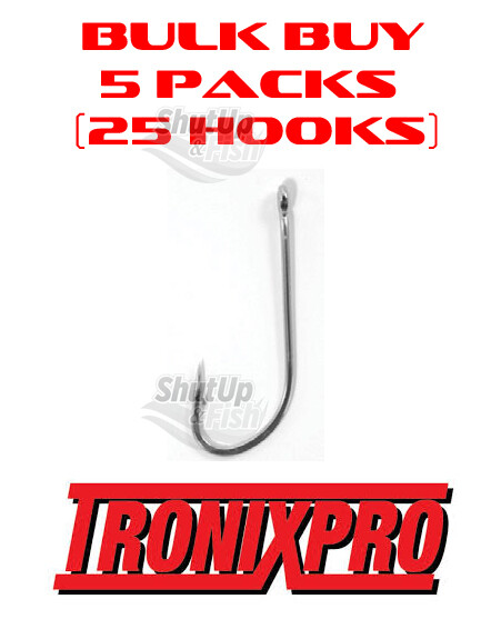 Bulk Buy 25 Tronixpro O'Shaugnessy Sea Fishing Hooks 5/0 and 6/0 Sizes
