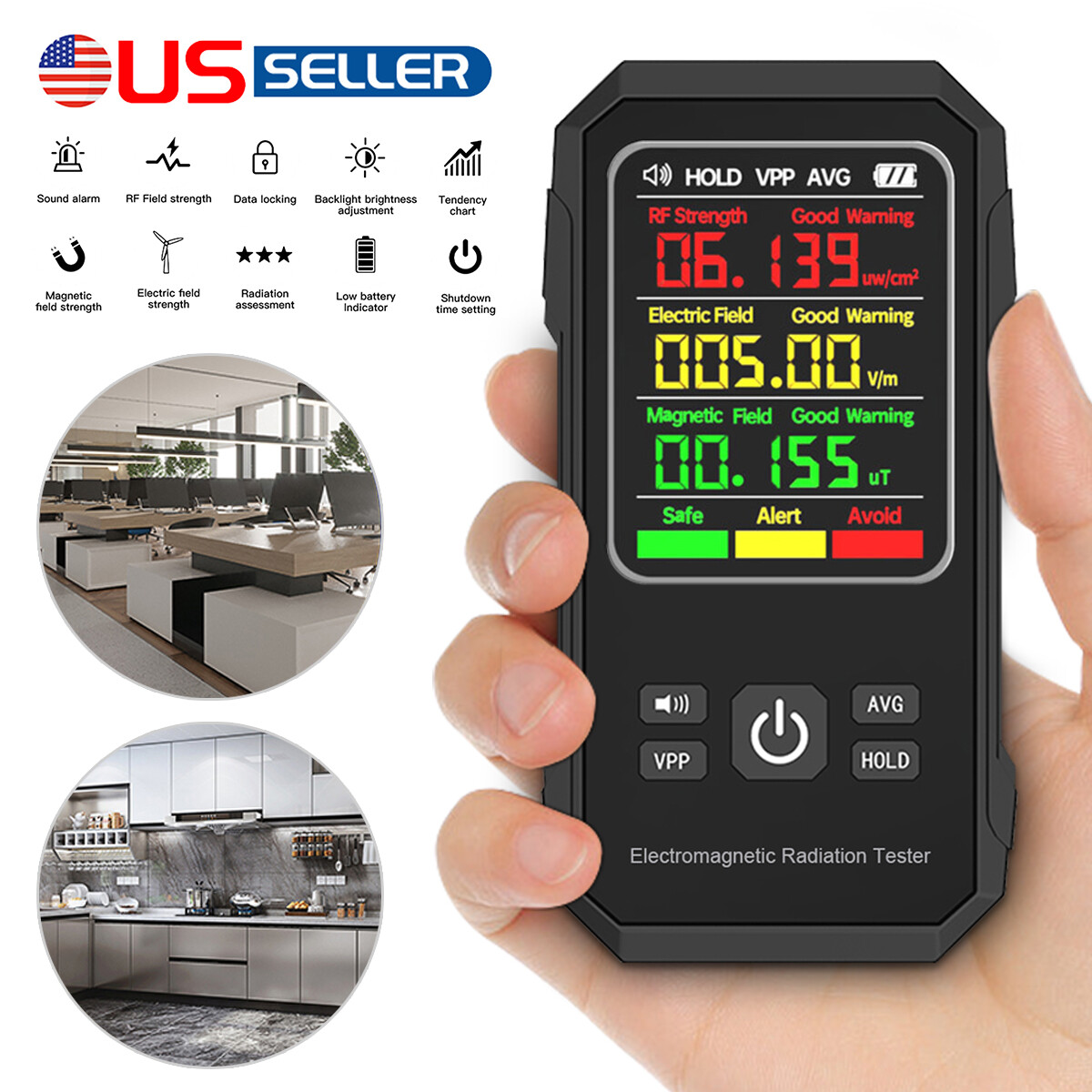 Portable Nuclear Radiation Detector GM Geiger Counter Tube β γ X-Ray Dosimeter