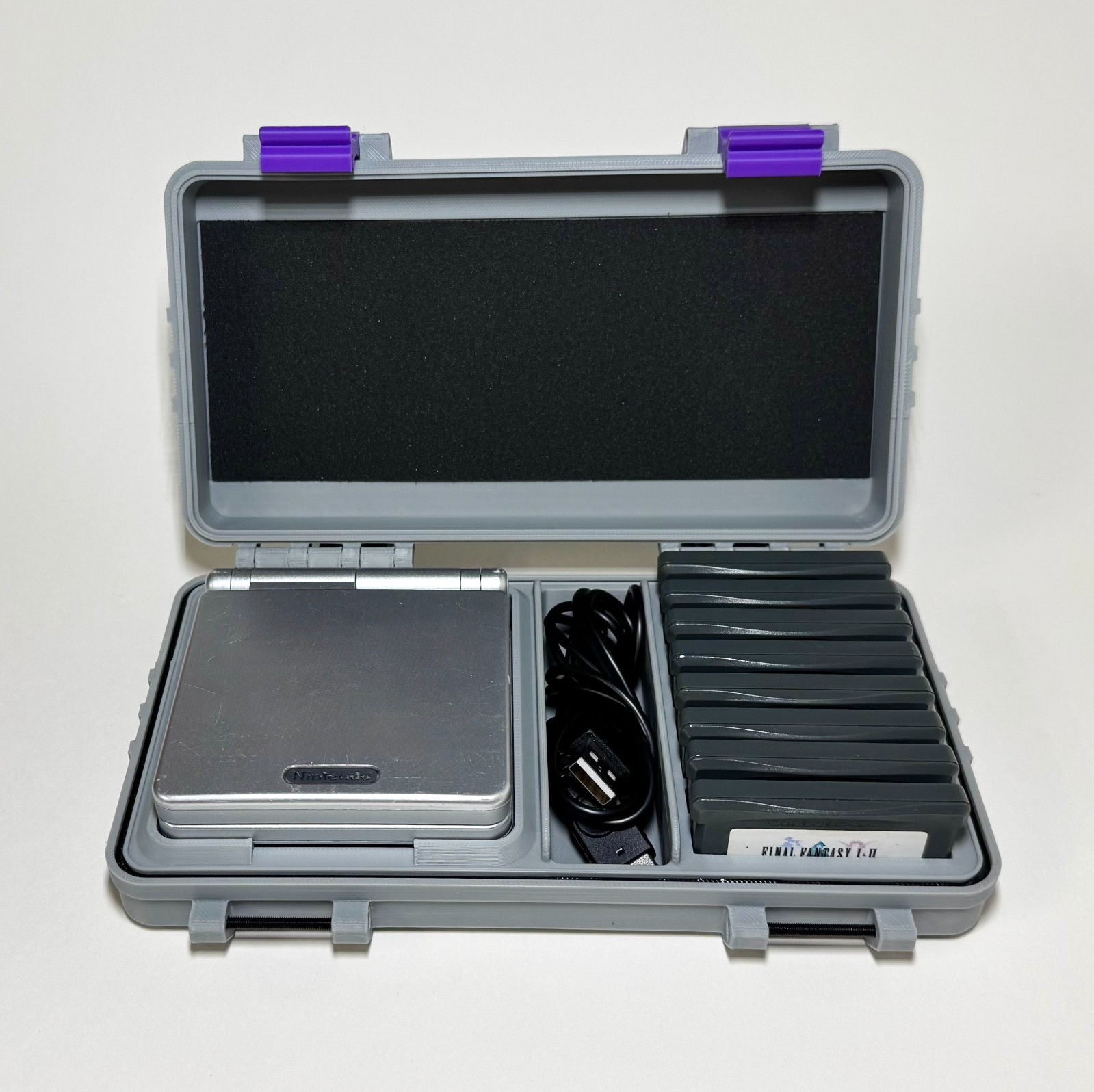 Protective Game Boy Advance SP Case: GBA Carrying Case w/ Accessory & Game Slots