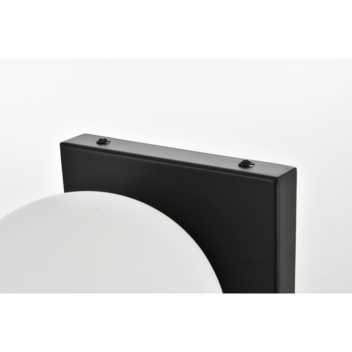 Living District LD7303W6BLK Jaylin 1 Light 6 inch Black Bath Sconce Wall Light