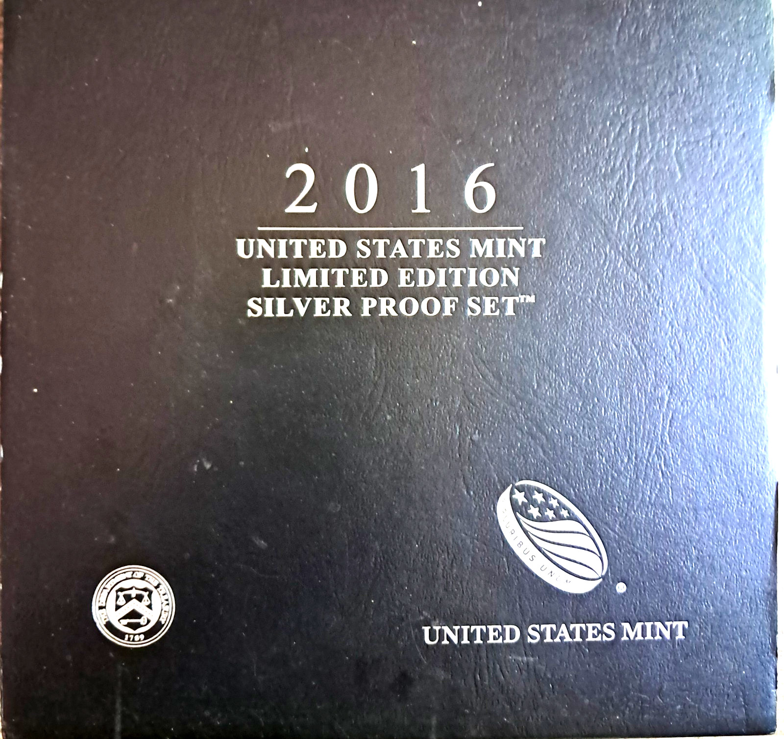 2016 US Mint LTD silver Pr.Set Silver Eagle W,half dollar,5 State quarters,dime