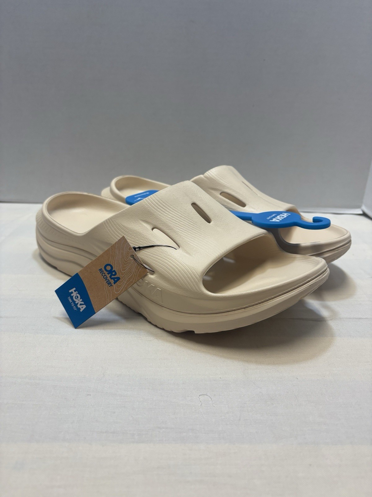 NEW Hoka Ora Recovery Slide 3 Sandal Vanilla Tan Mens 11 / Womens 13 1135061-VLV