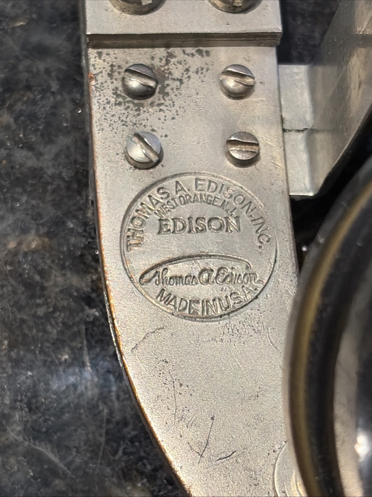 Thomas A Edison Voltage Meter By Weston Electric Inc. Excellent Condition