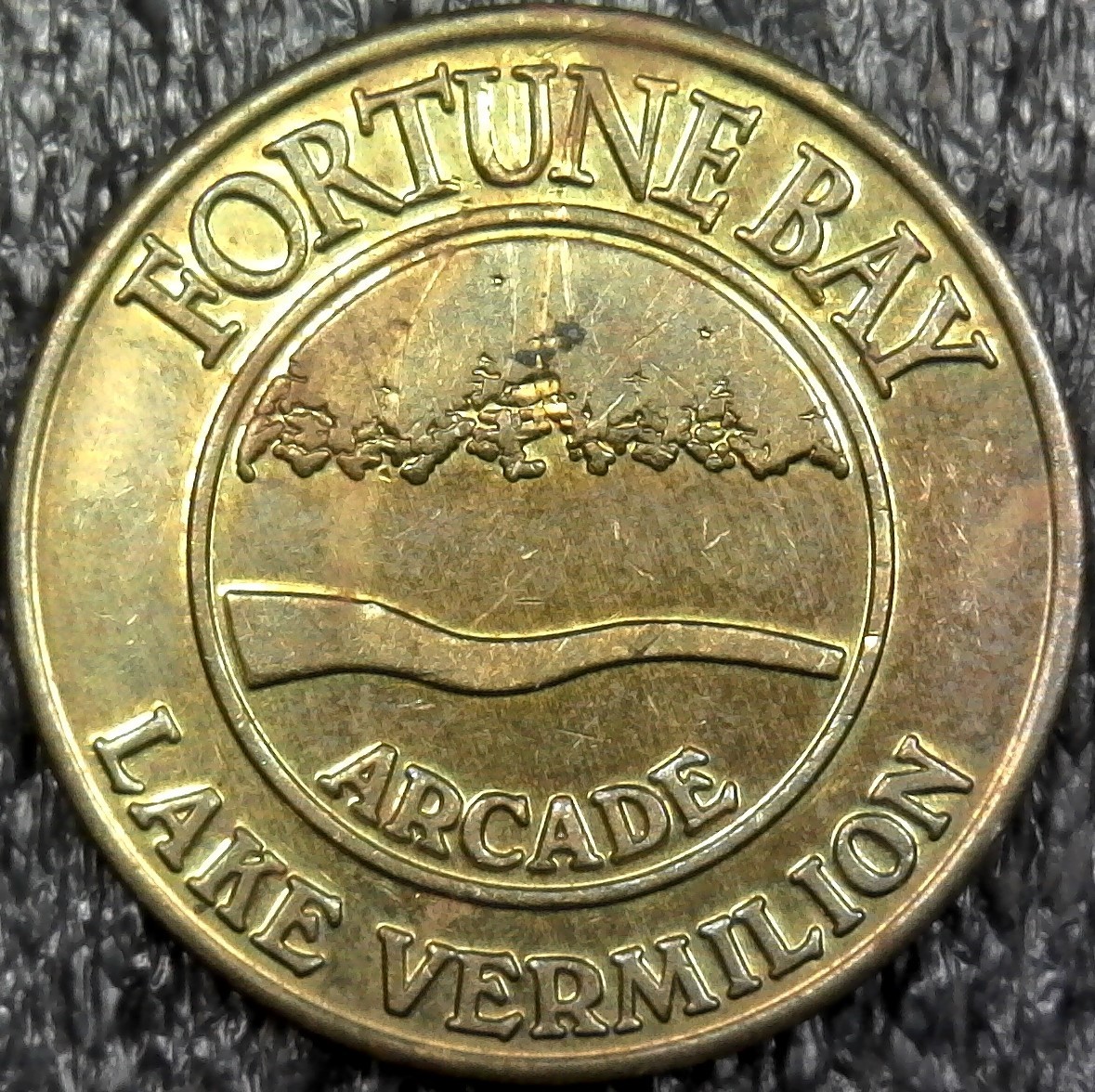 Fortune Bay Lake Vermilion Arcade - No Cash Value Game Token 23mm (c588)